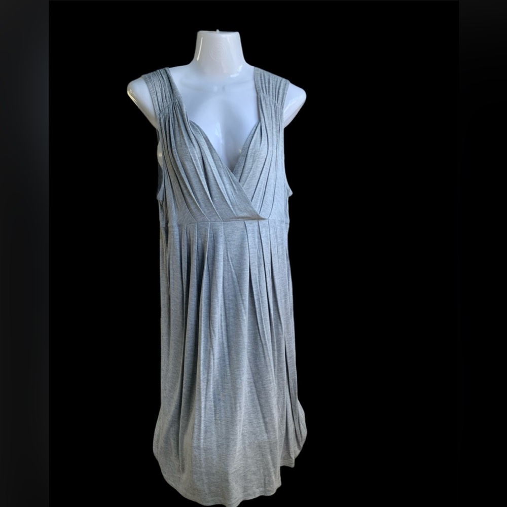COLDWATER  CREEK Soft, Stretchy Gray Sundress, Size 10/12.